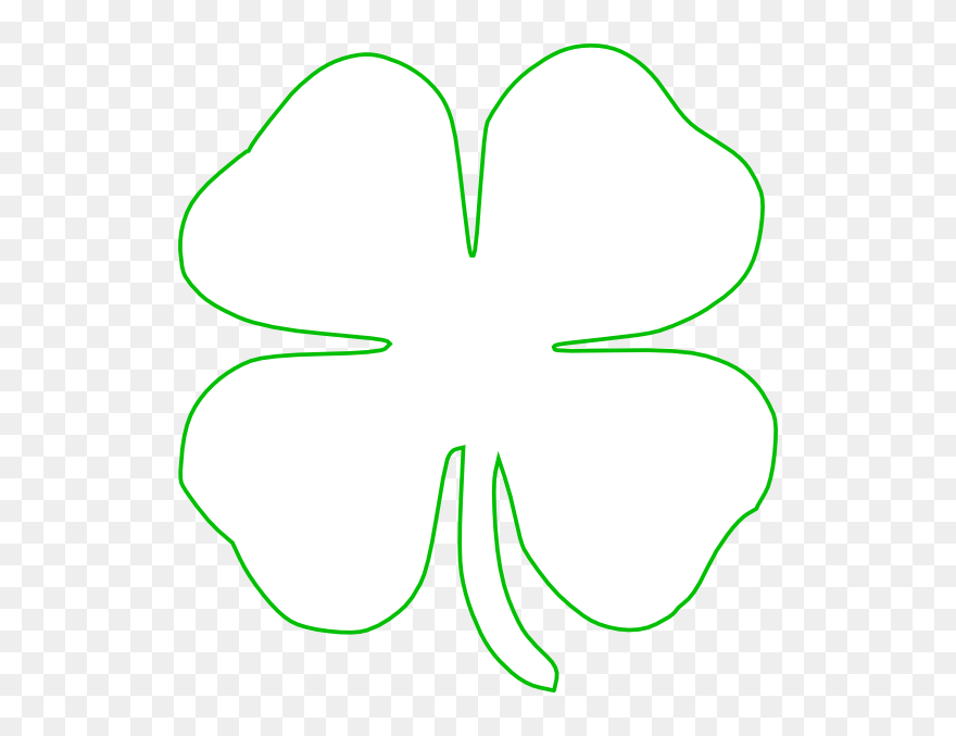 Detail Shamrock Clipart Black And White Nomer 42