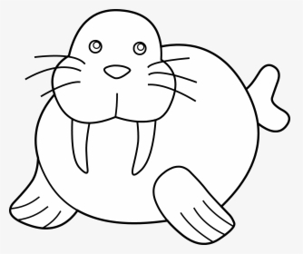 Detail Walrus Black And White Clipart Nomer 12