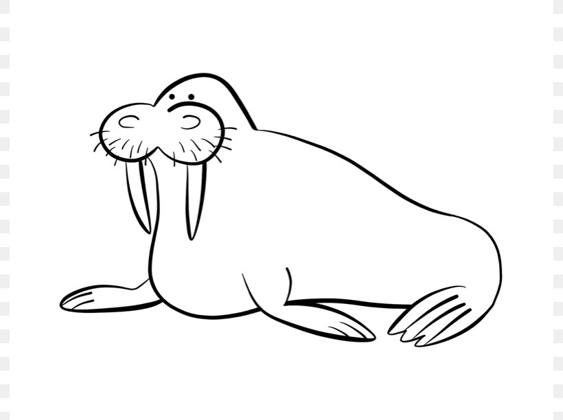 Detail Walrus Black And White Clipart Nomer 13