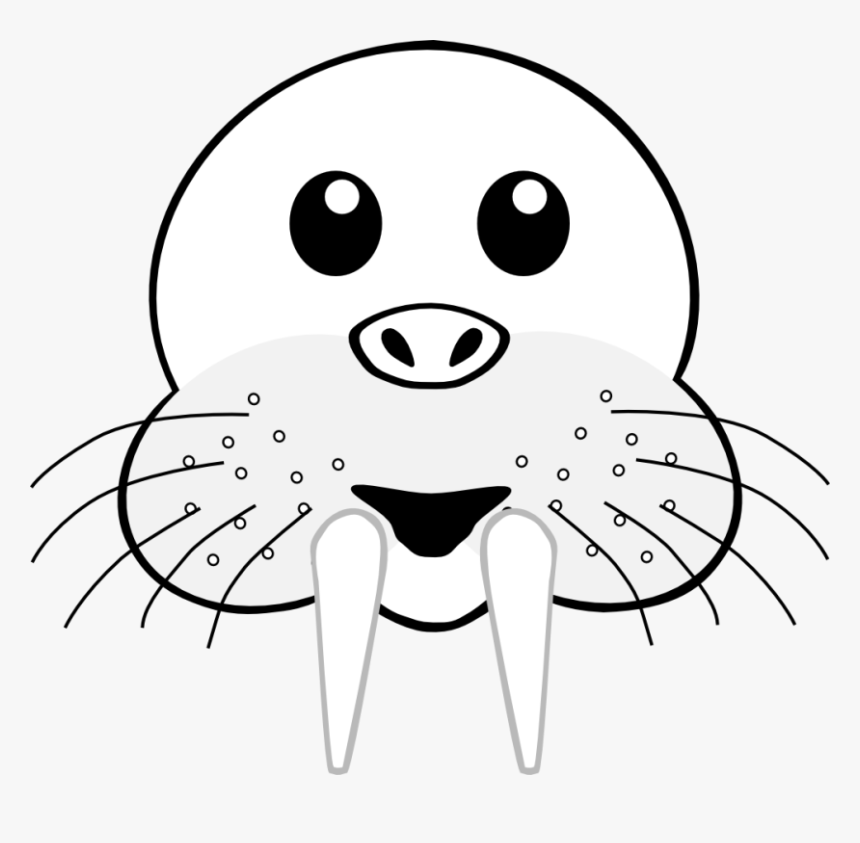 Detail Walrus Black And White Clipart Nomer 21