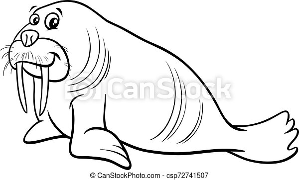 Detail Walrus Black And White Clipart Nomer 34