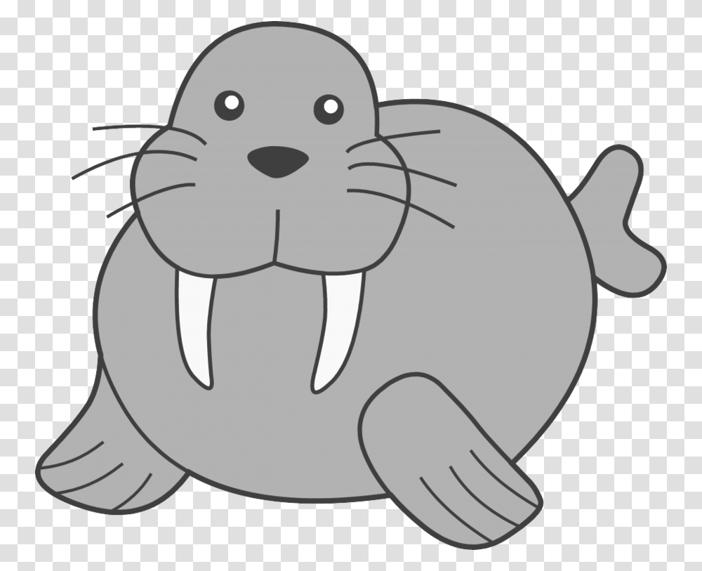Detail Walrus Clipart Black And White Nomer 28