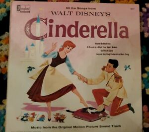 Detail Walt Disney Cinderella Vinyl Record Nomer 2