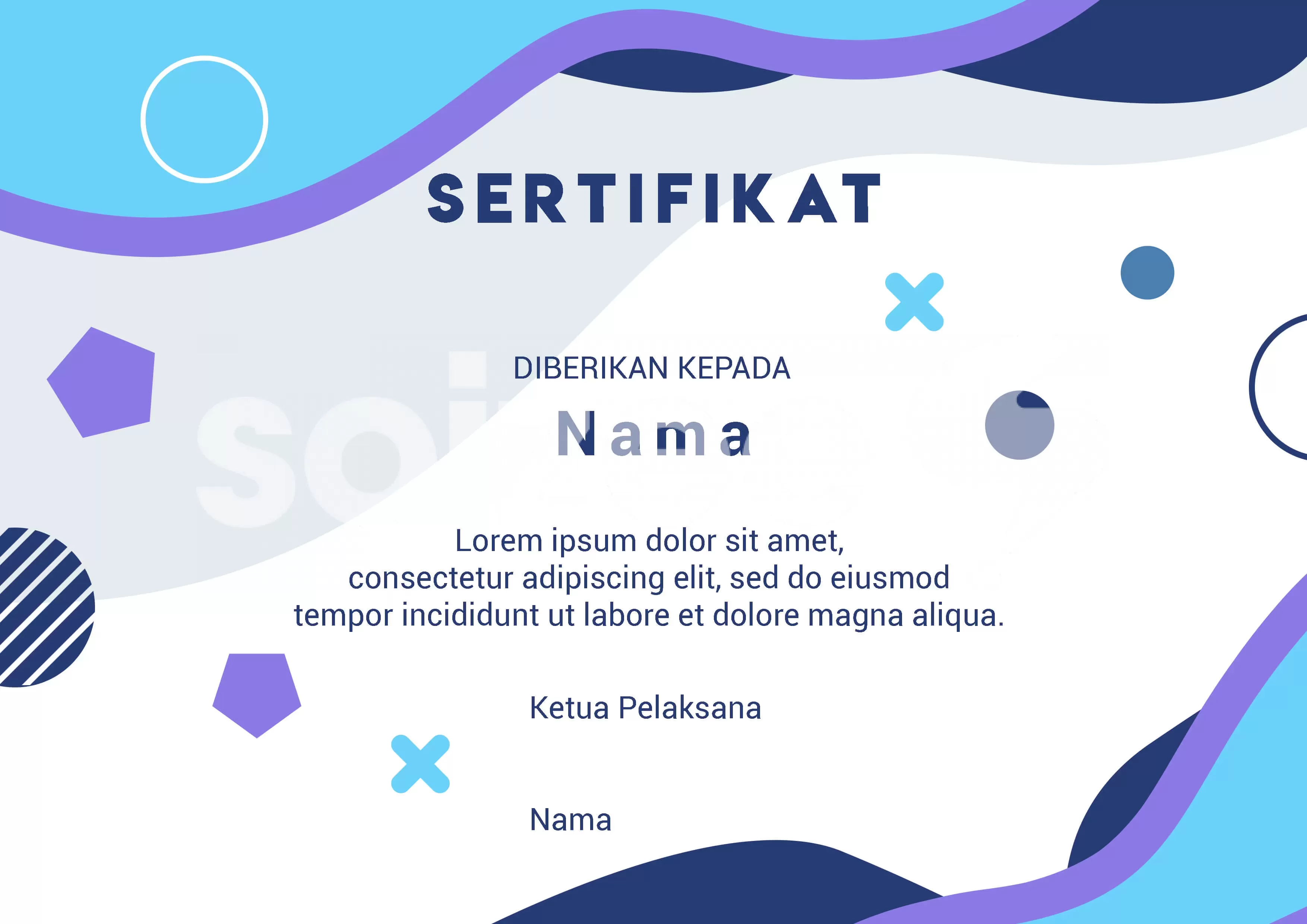Detail Bacground Sertifikat Nomer 26