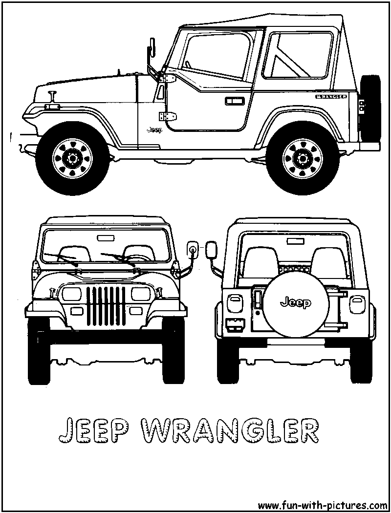 Detail Back Of Jeep Clipart Nomer 2