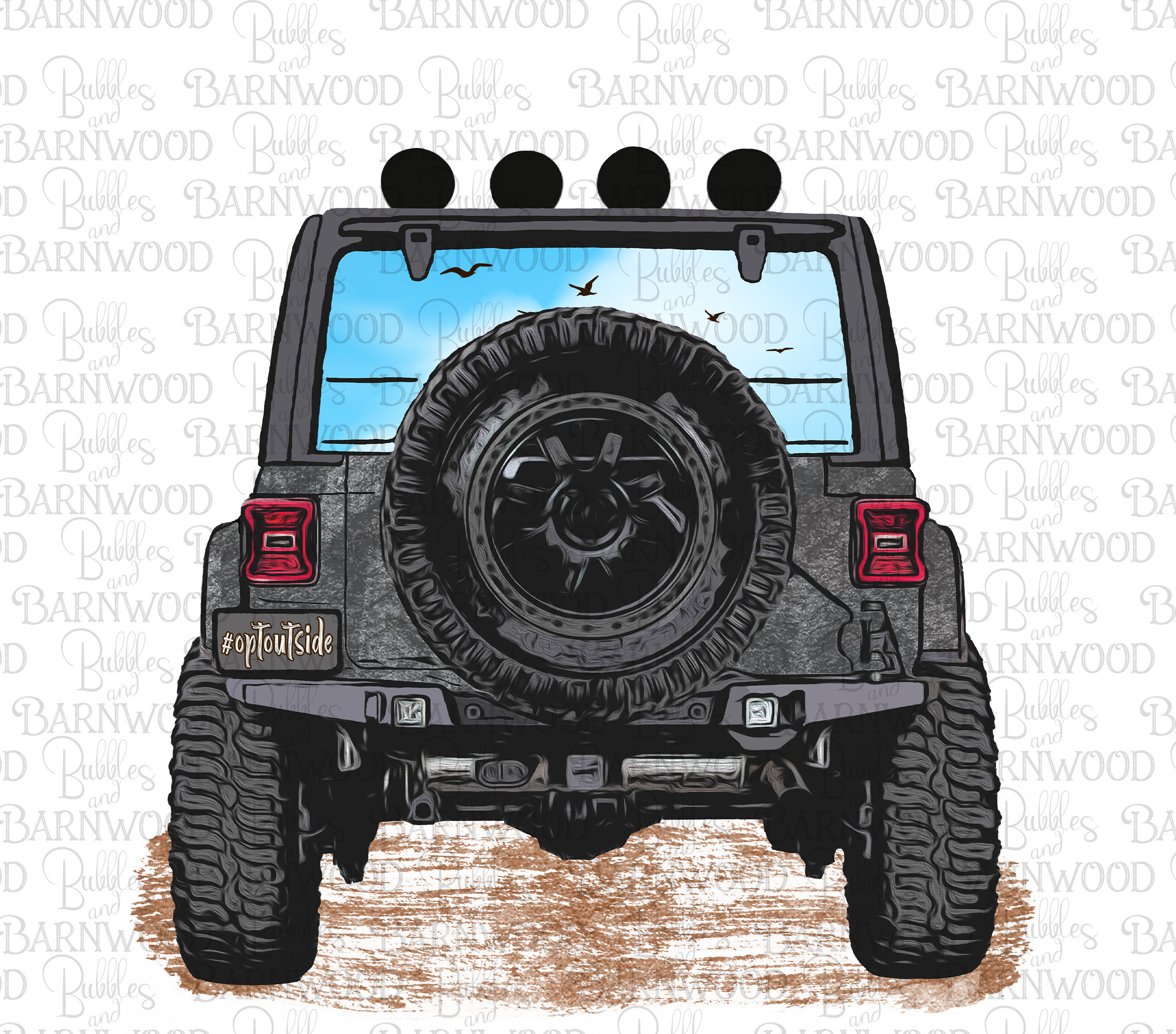 Detail Back Of Jeep Clipart Nomer 9