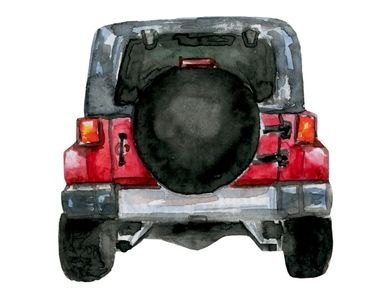 Detail Back Of Jeep Clipart Nomer 13