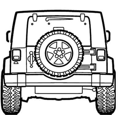 Detail Back Of Jeep Clipart Nomer 27