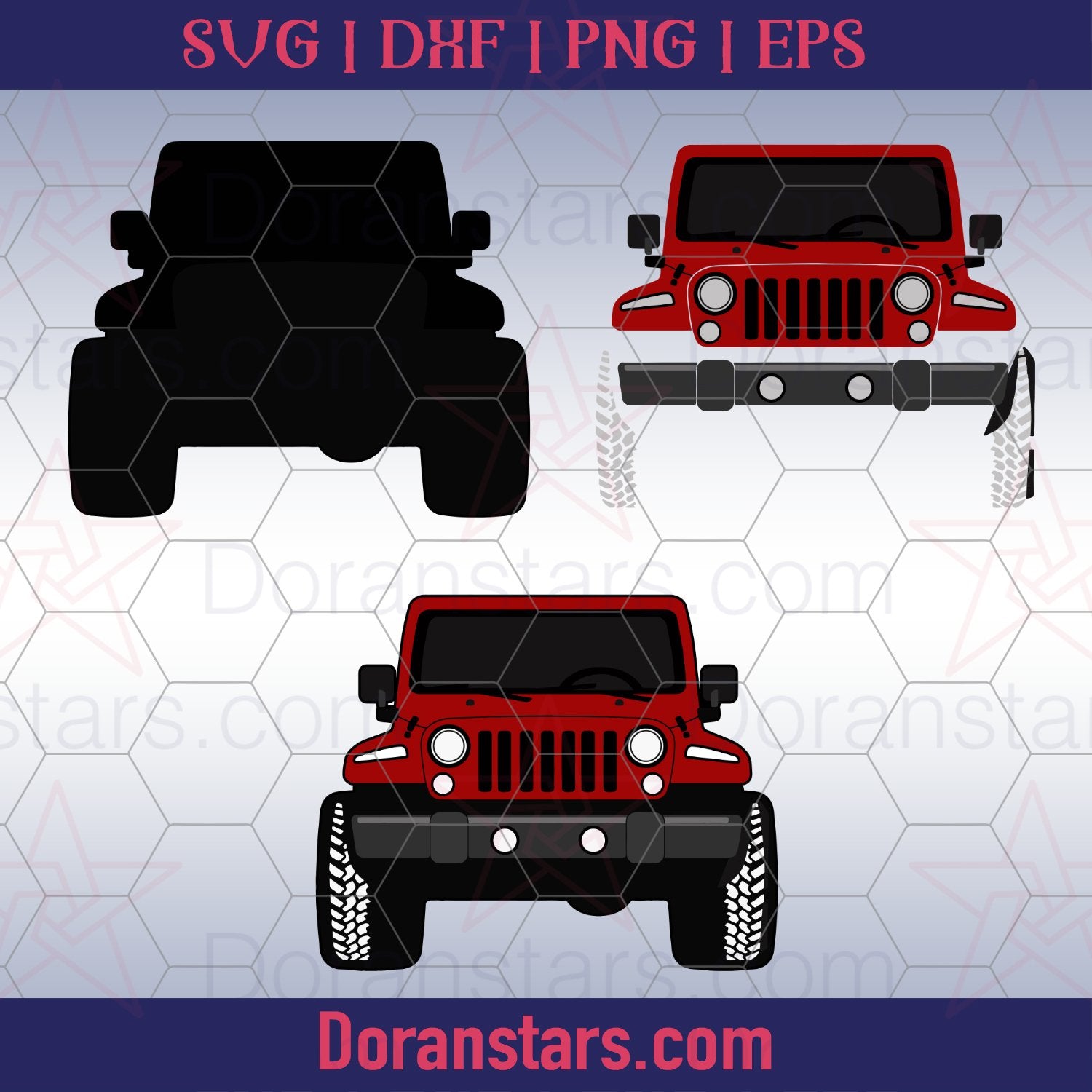 Detail Back Of Jeep Clipart Nomer 33