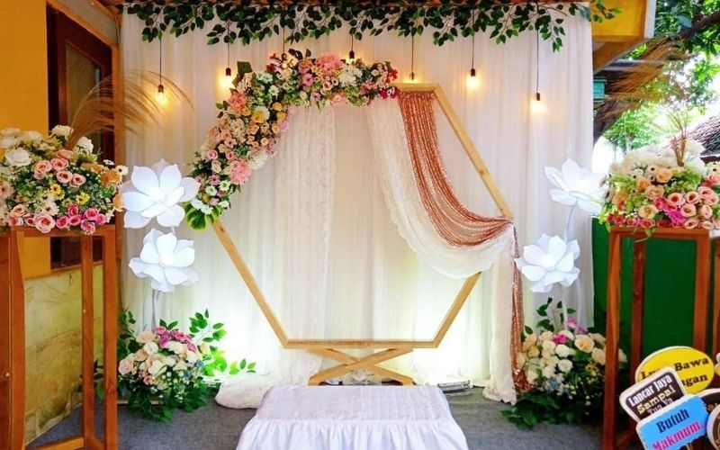 Detail Backdrop Akad Nikah Sederhana Nomer 9