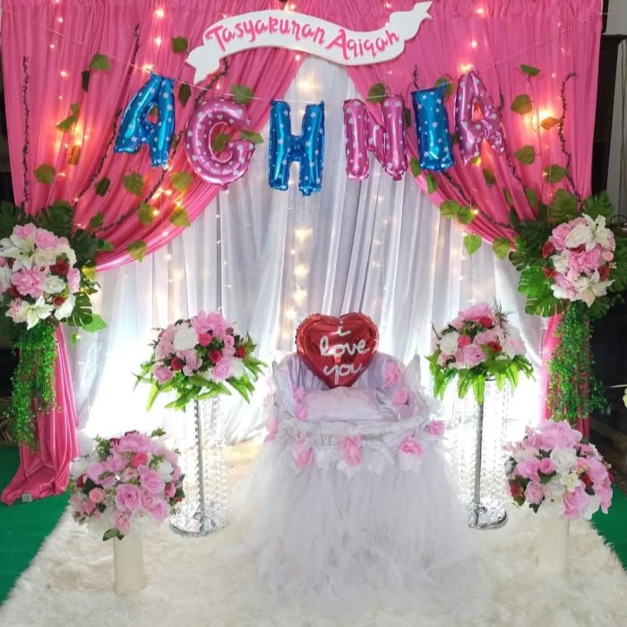 Detail Backdrop Aqiqah Simple Nomer 37