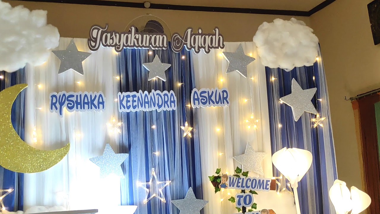 Detail Backdrop Aqiqah Simple Nomer 8
