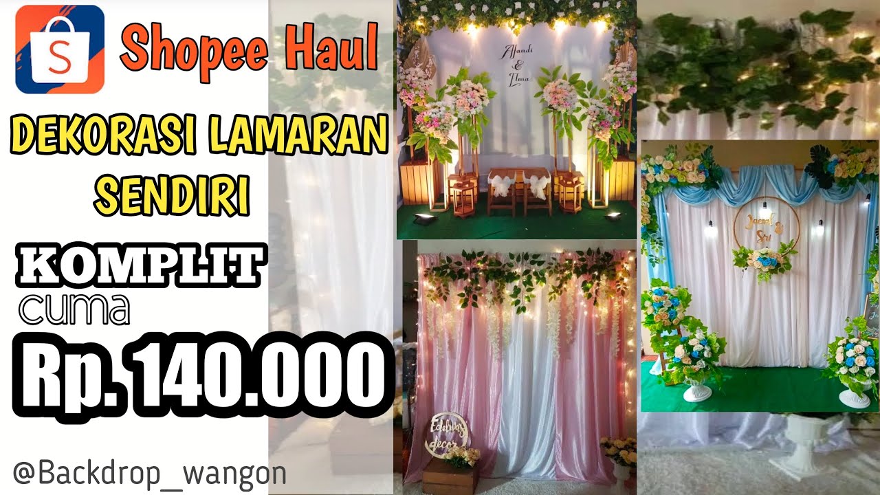 Detail Backdrop Dekor Lamaran Nomer 44