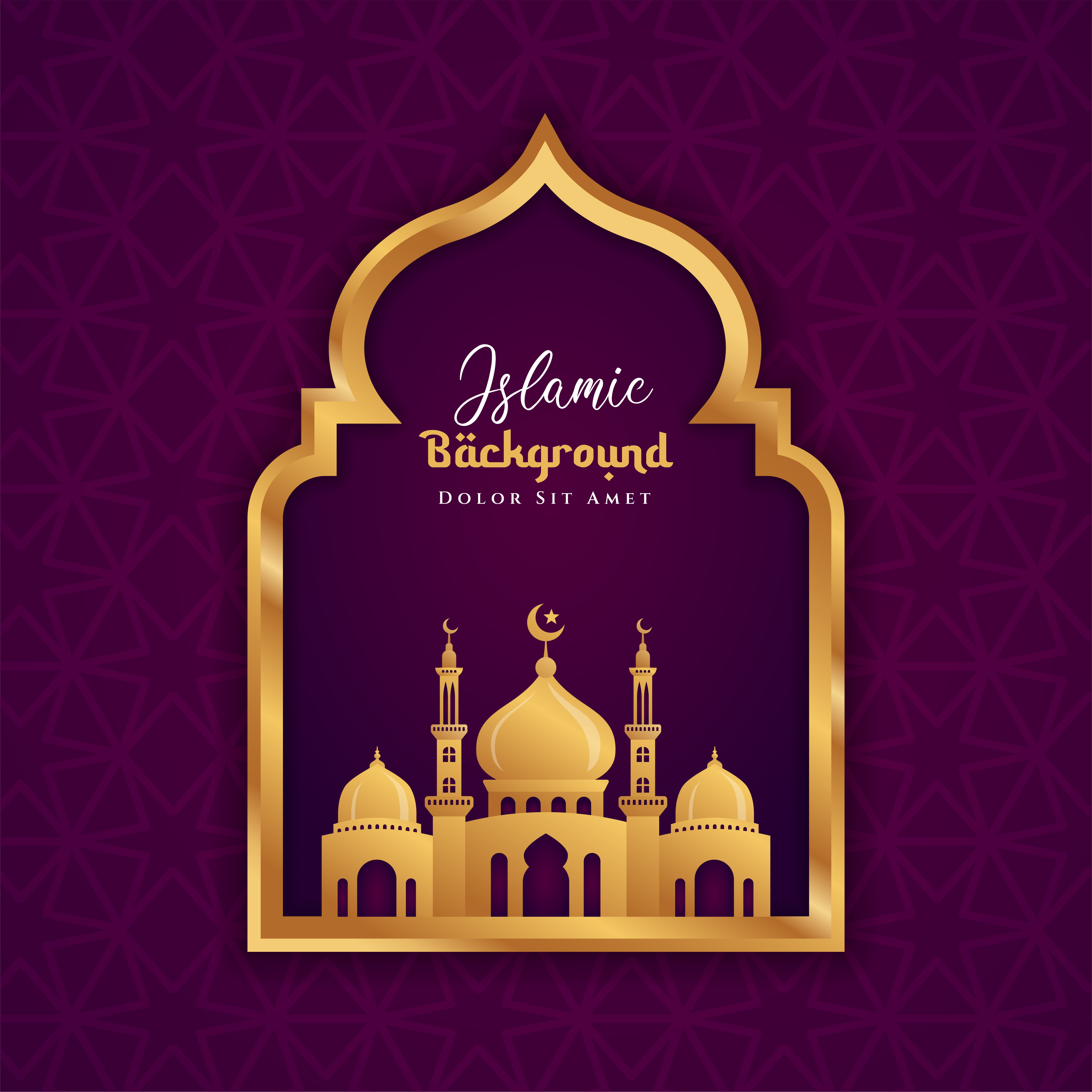 Detail Backdrop Design High Resolution Islami Nomer 32