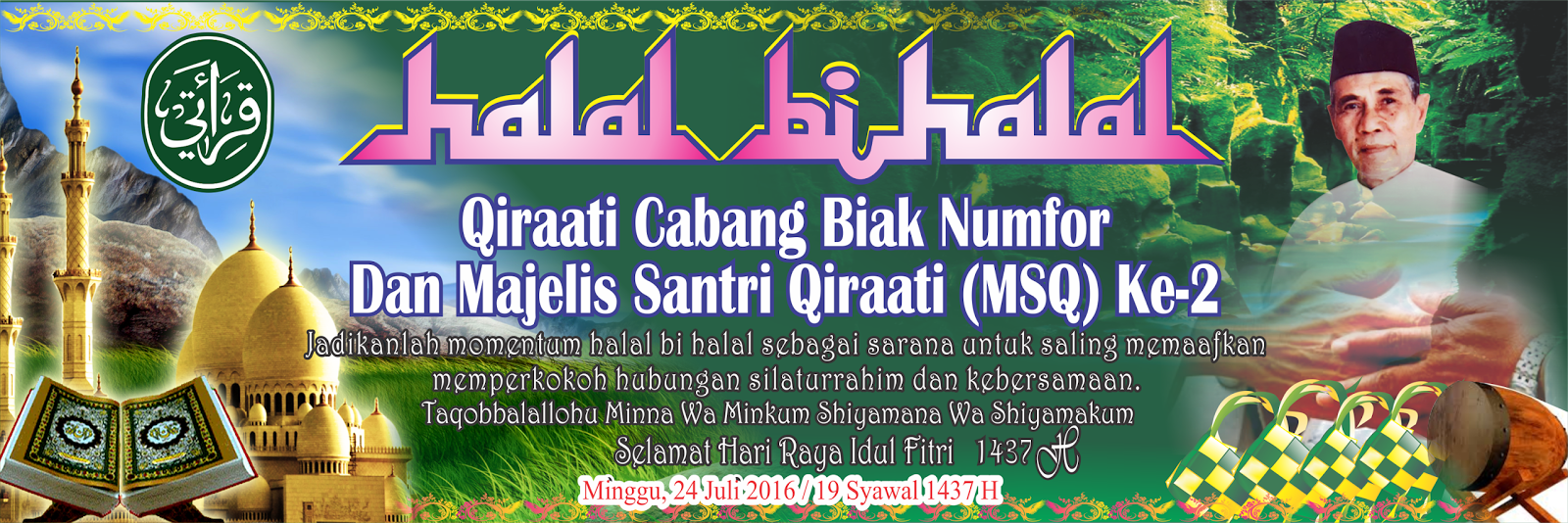 Detail Backdrop Halal Bihalal Cdr Nomer 17