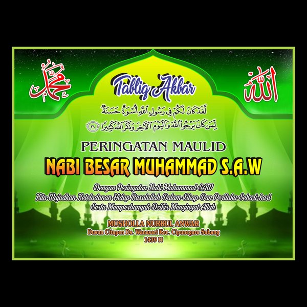 Detail Backdrop Maulid Nomer 5