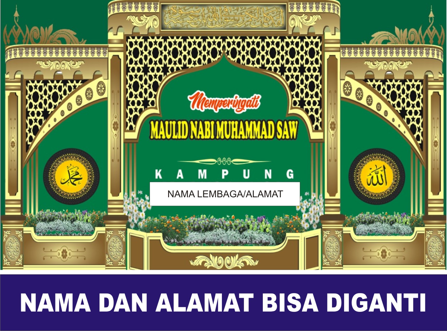 Detail Backdrop Panggung Islami Nomer 19