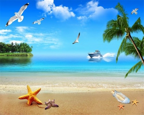 Detail Backdrop Pantai Nomer 20
