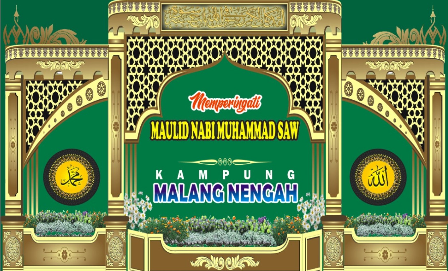 Detail Backdrop Pengajian Cdr Nomer 15