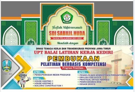 Detail Backdrop Pengajian Cdr Nomer 54