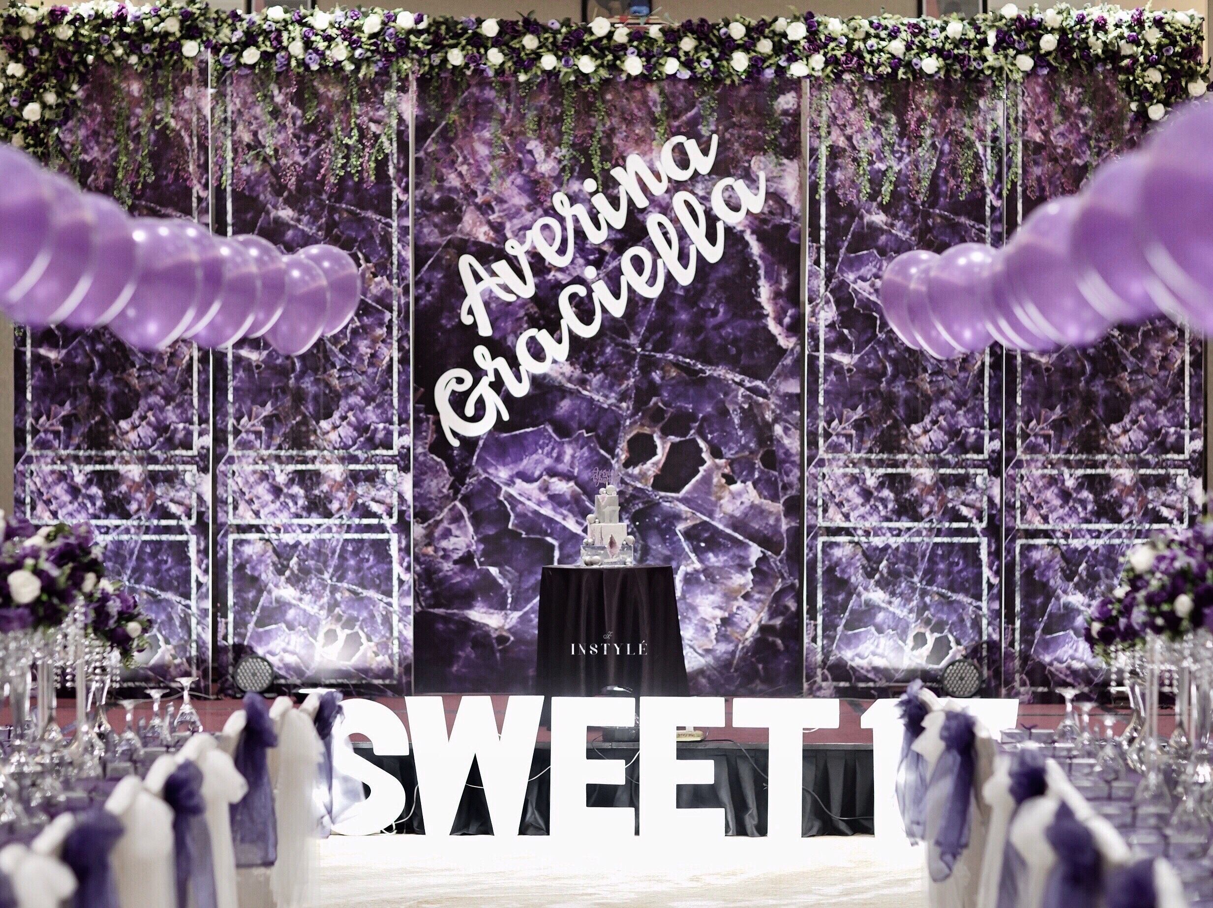 Detail Backdrop Sweet Seventeen Nomer 10