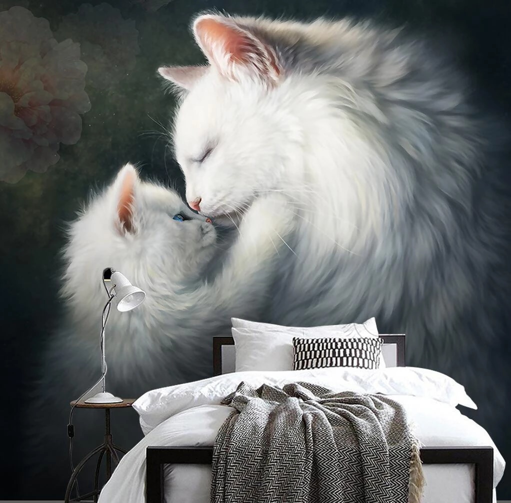 Detail Background 3d Cat Wallpaper Nomer 33