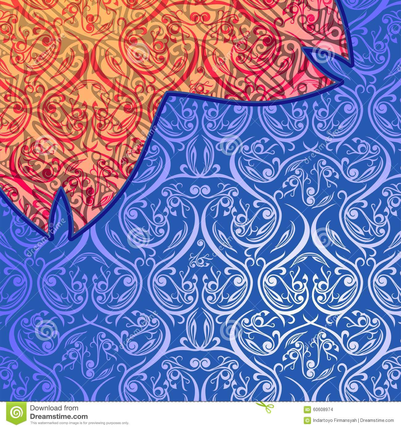 Detail Background Abstrak Batik Nomer 29