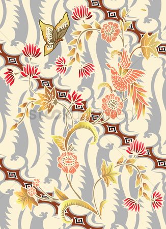 Detail Background Abstrak Batik Nomer 45