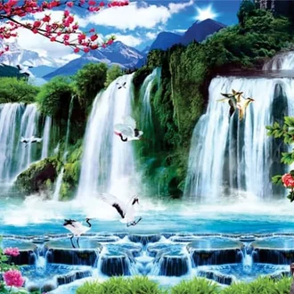 Detail Background Air Terjun Bergerak Nomer 24