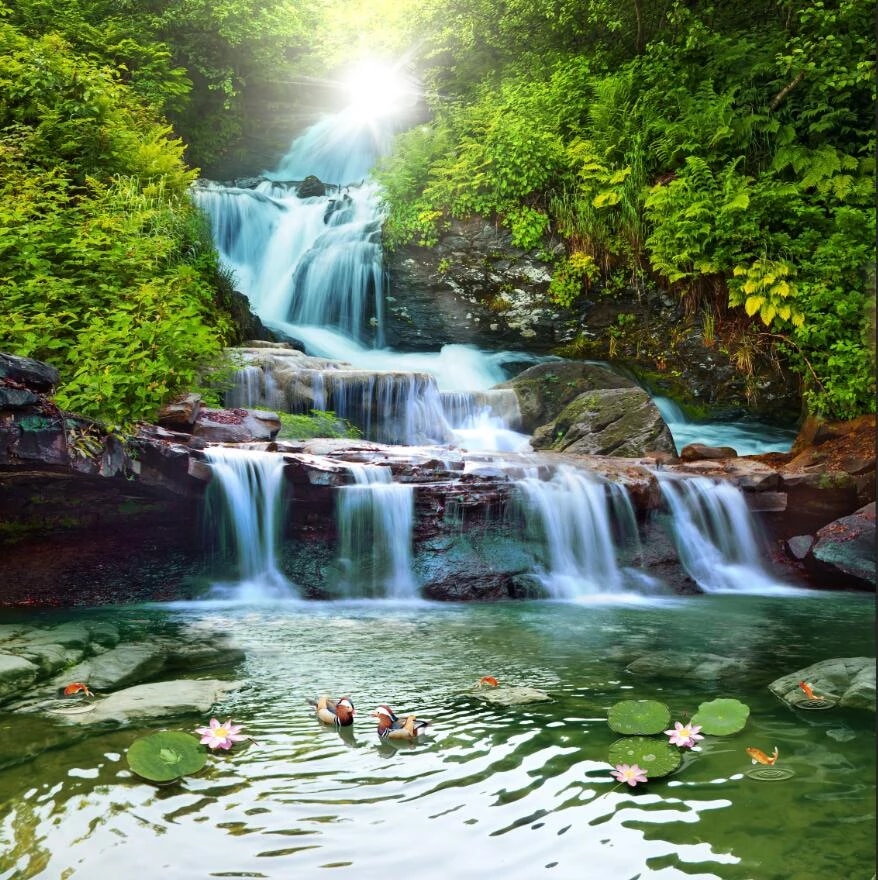 Detail Background Air Terjun Indah Nomer 5