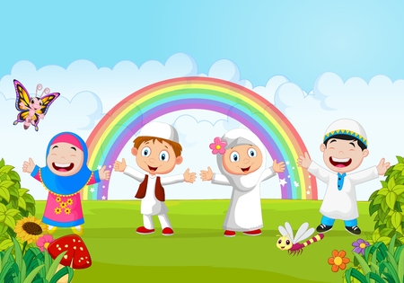 Detail Background Anak Muslim Kartun Nomer 16