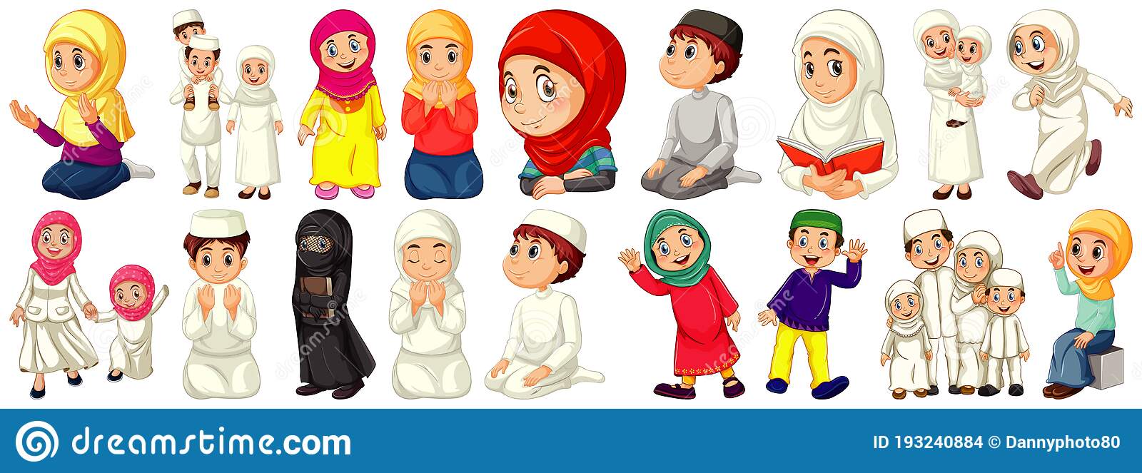 Detail Background Anak Muslim Kartun Nomer 50