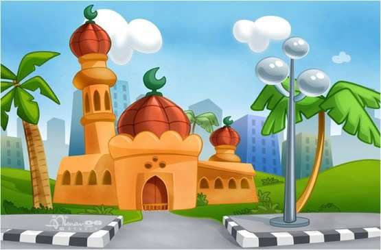 Background Animasi Masjid - KibrisPDR