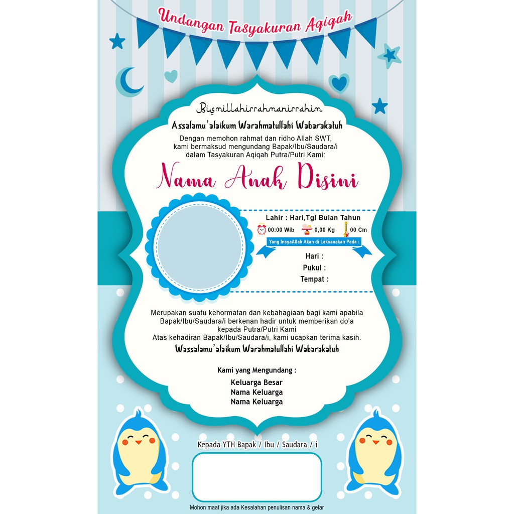 Detail Background Aqiqah Biru Nomer 9