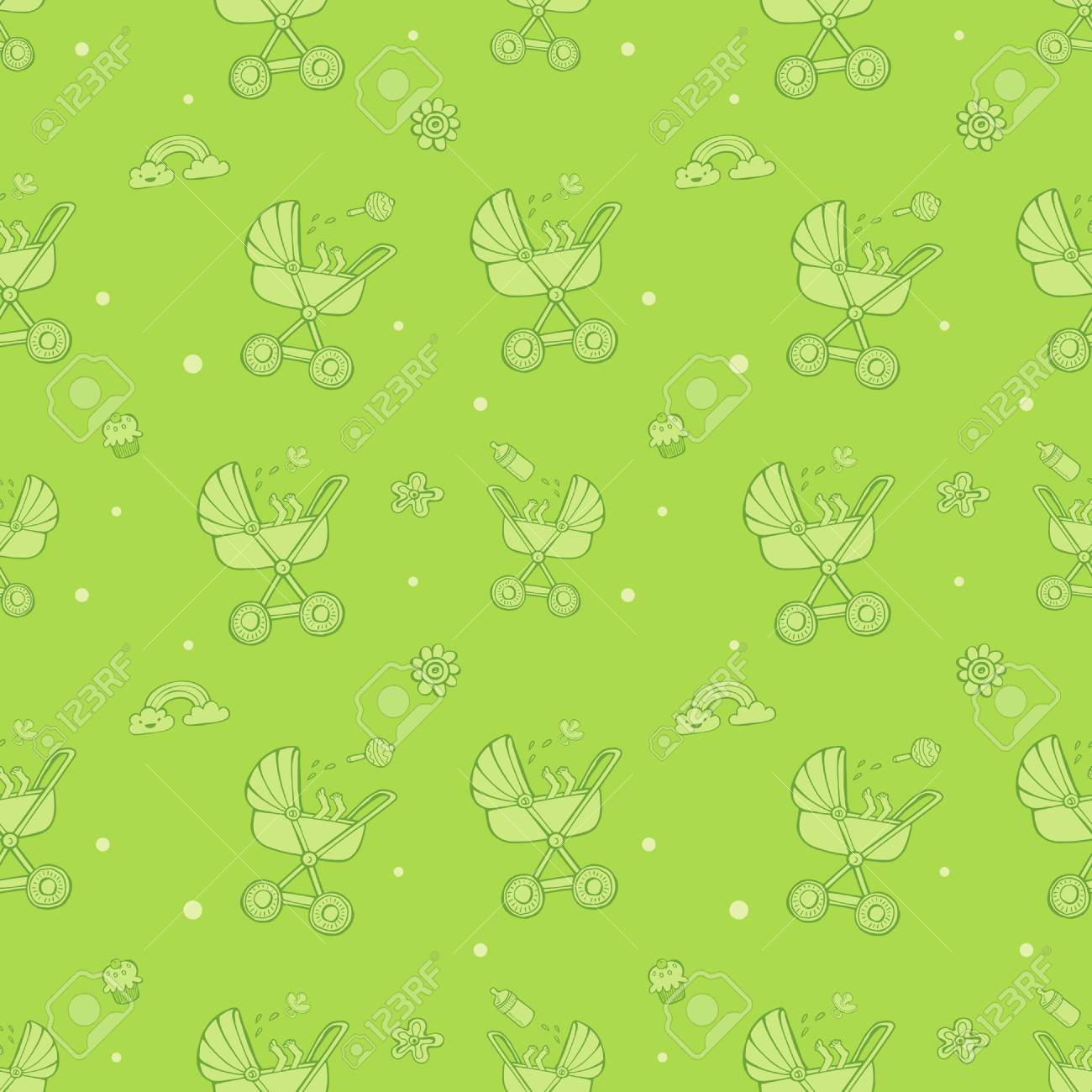 Detail Background Baby Green Nomer 4