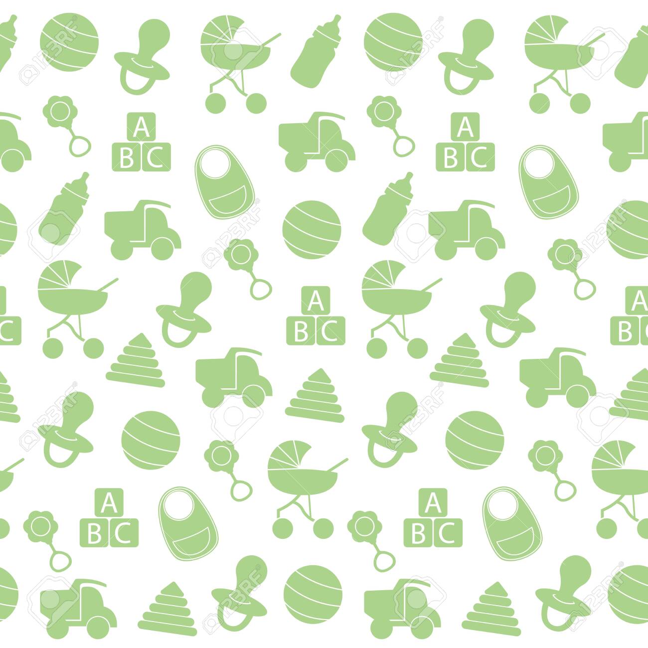 Detail Background Baby Green Nomer 6