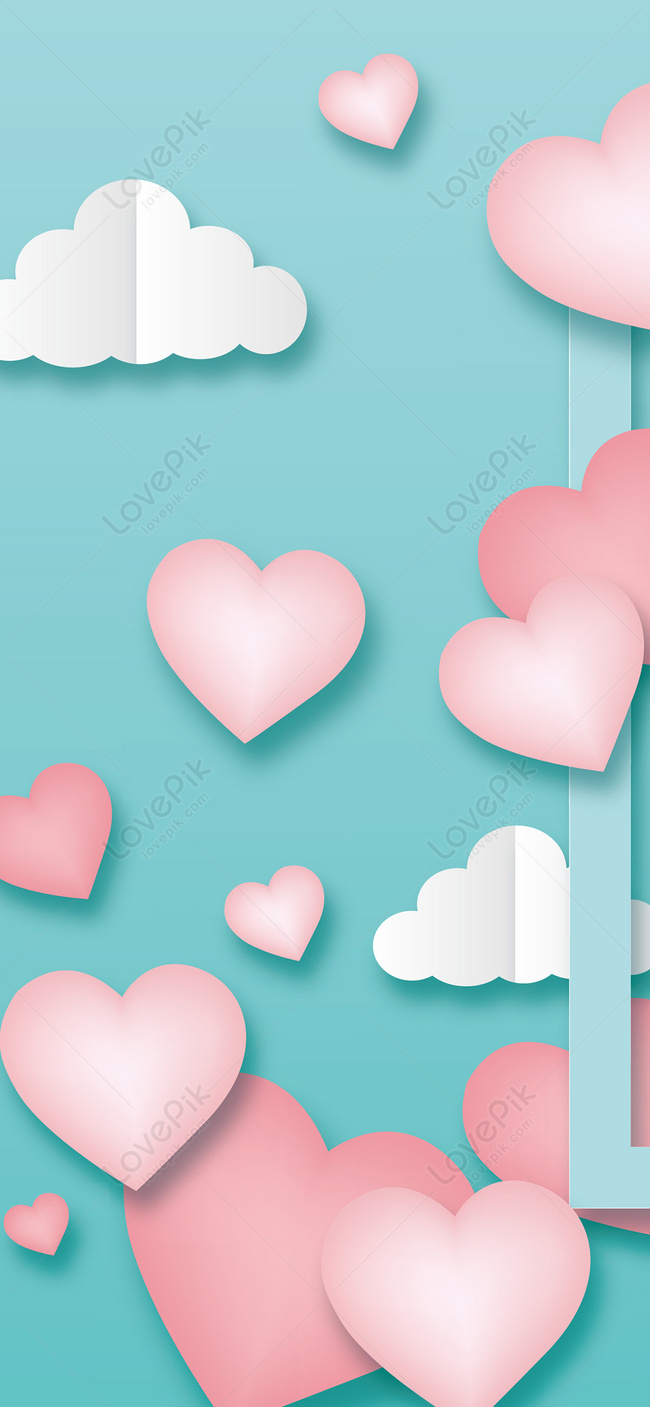 Detail Background Balon Love Nomer 45