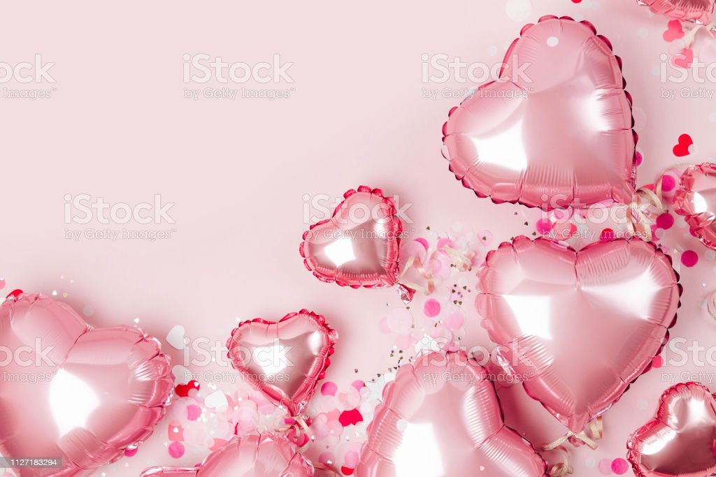 Detail Background Balon Love Nomer 50