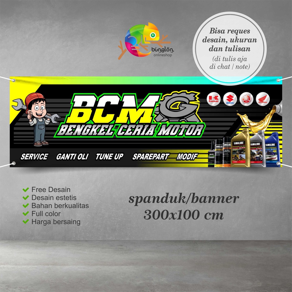 Detail Background Banner Bengkel Motor Nomer 17