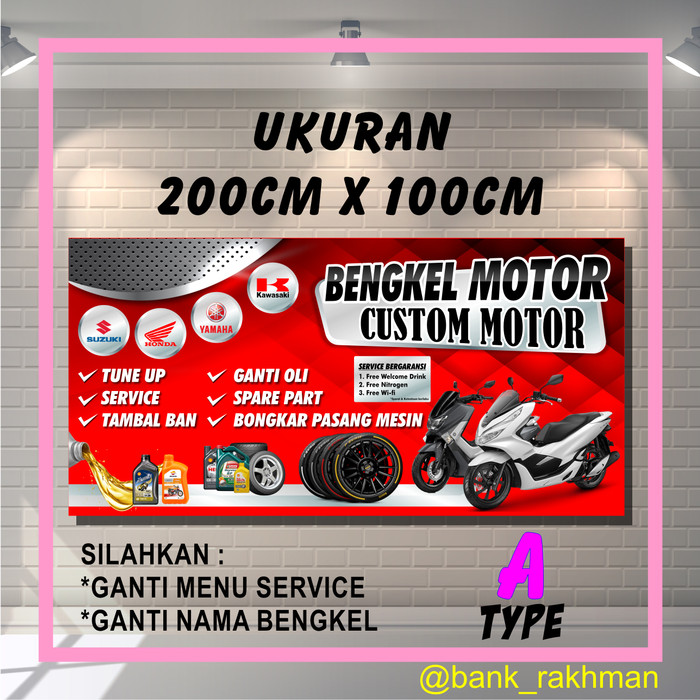 Detail Background Banner Bengkel Motor Nomer 3