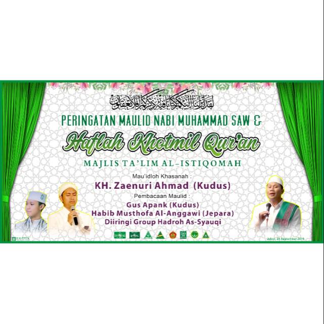 Detail Background Banner Pernikahan Hijau Nomer 10