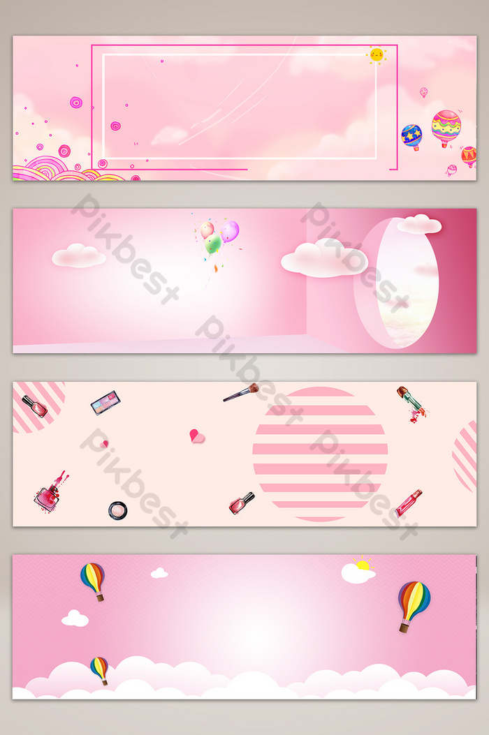 Download Background Banner Pink Nomer 56