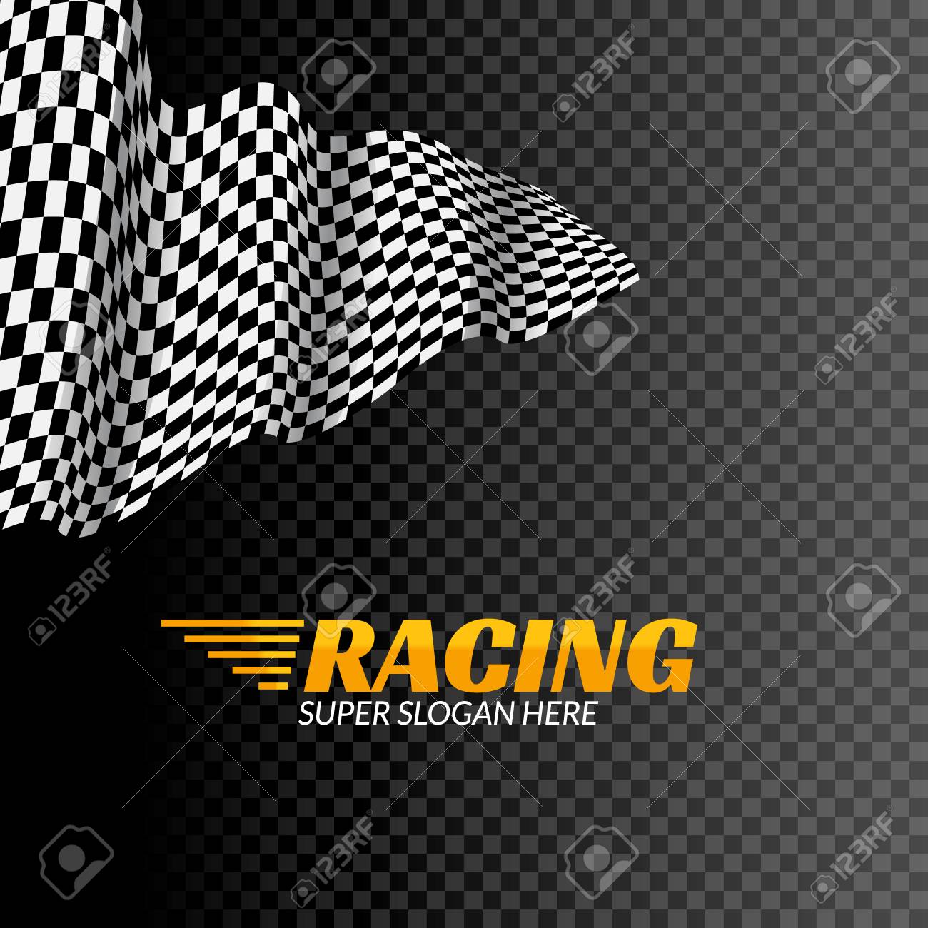 Detail Background Banner Racing Nomer 26