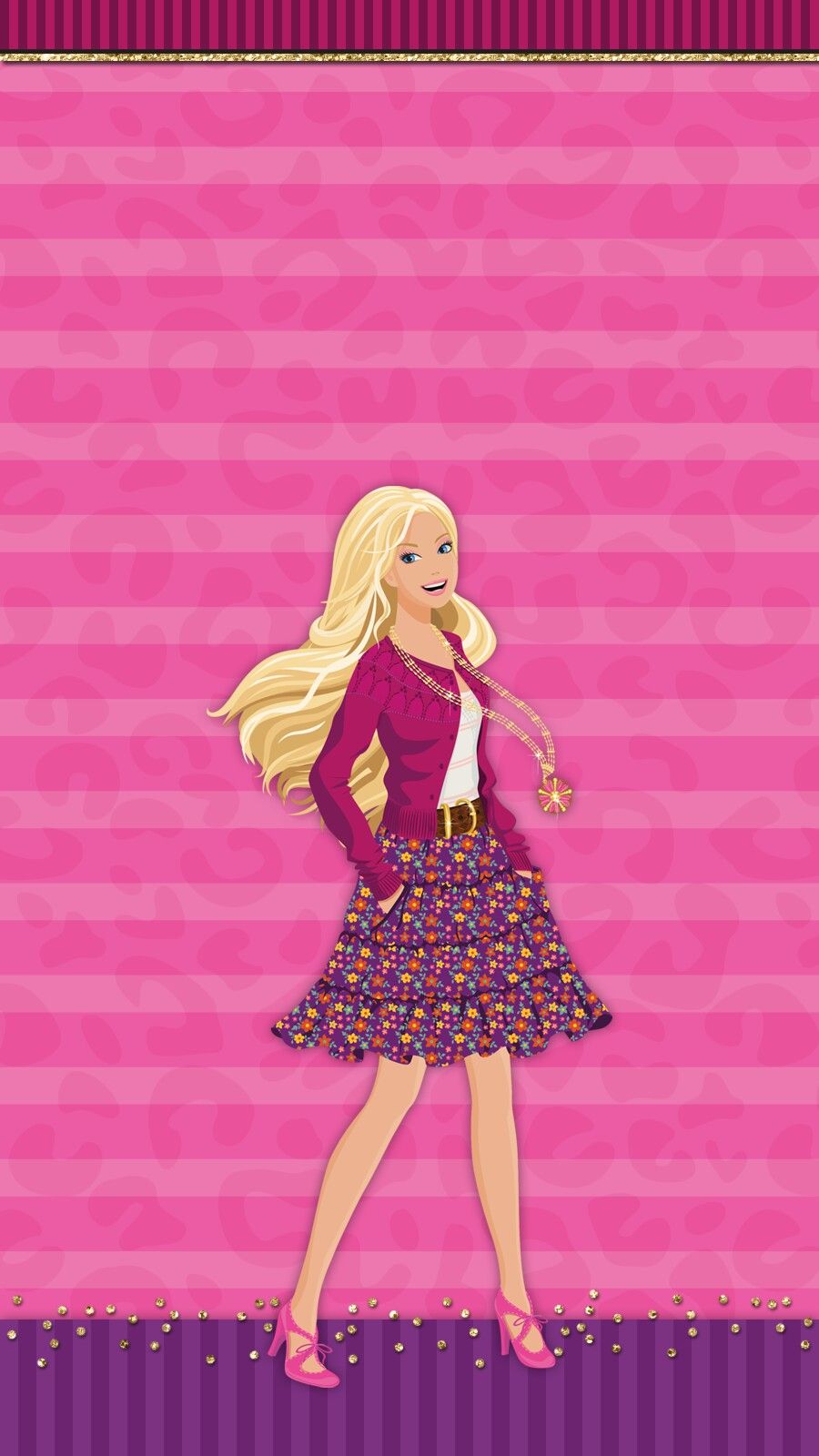 Detail Background Barbie Pink Nomer 13
