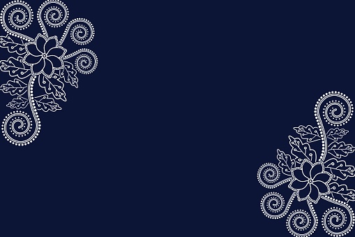 Detail Background Batik Biru Nomer 6