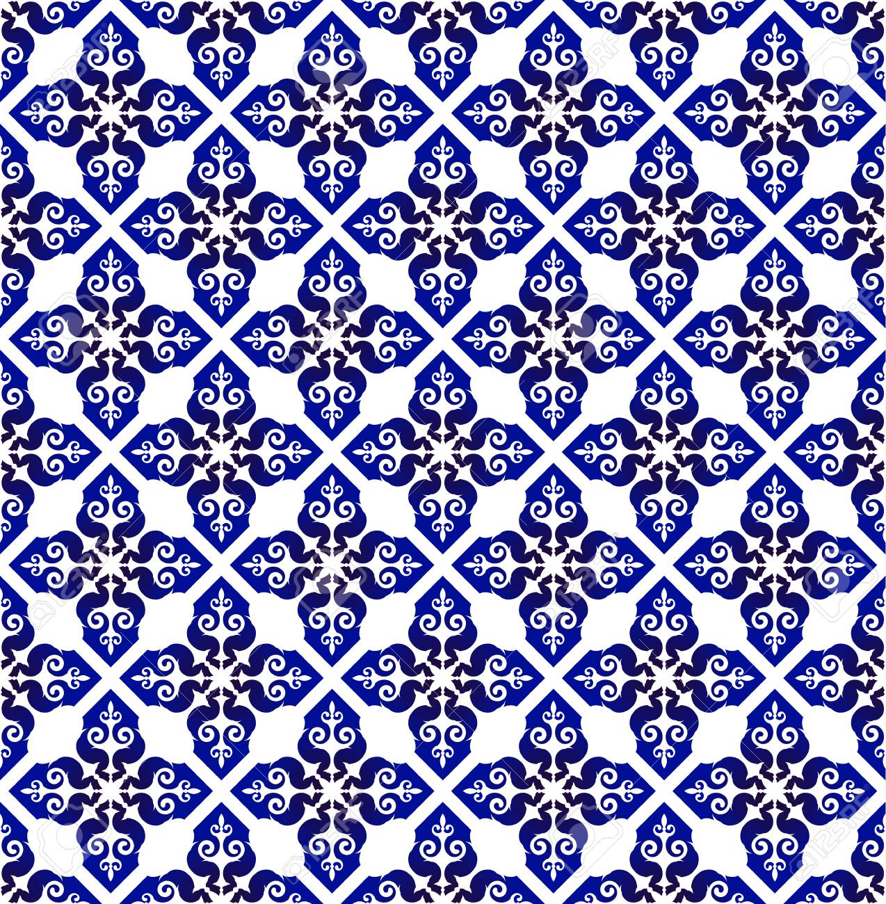 Detail Background Batik Blue Nomer 14