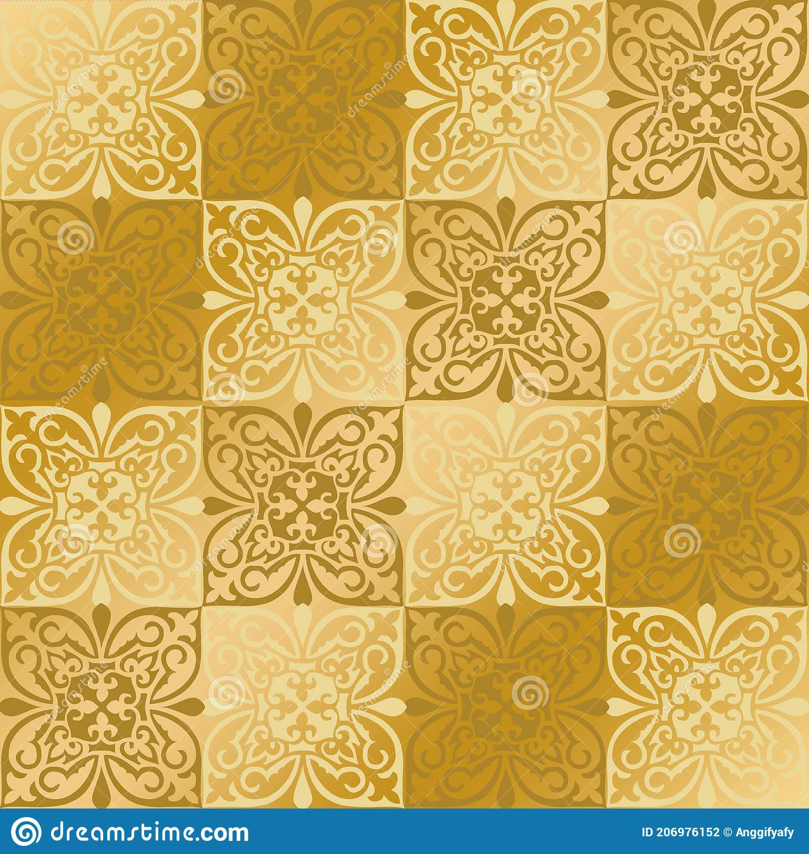 Detail Background Batik Gold Nomer 29