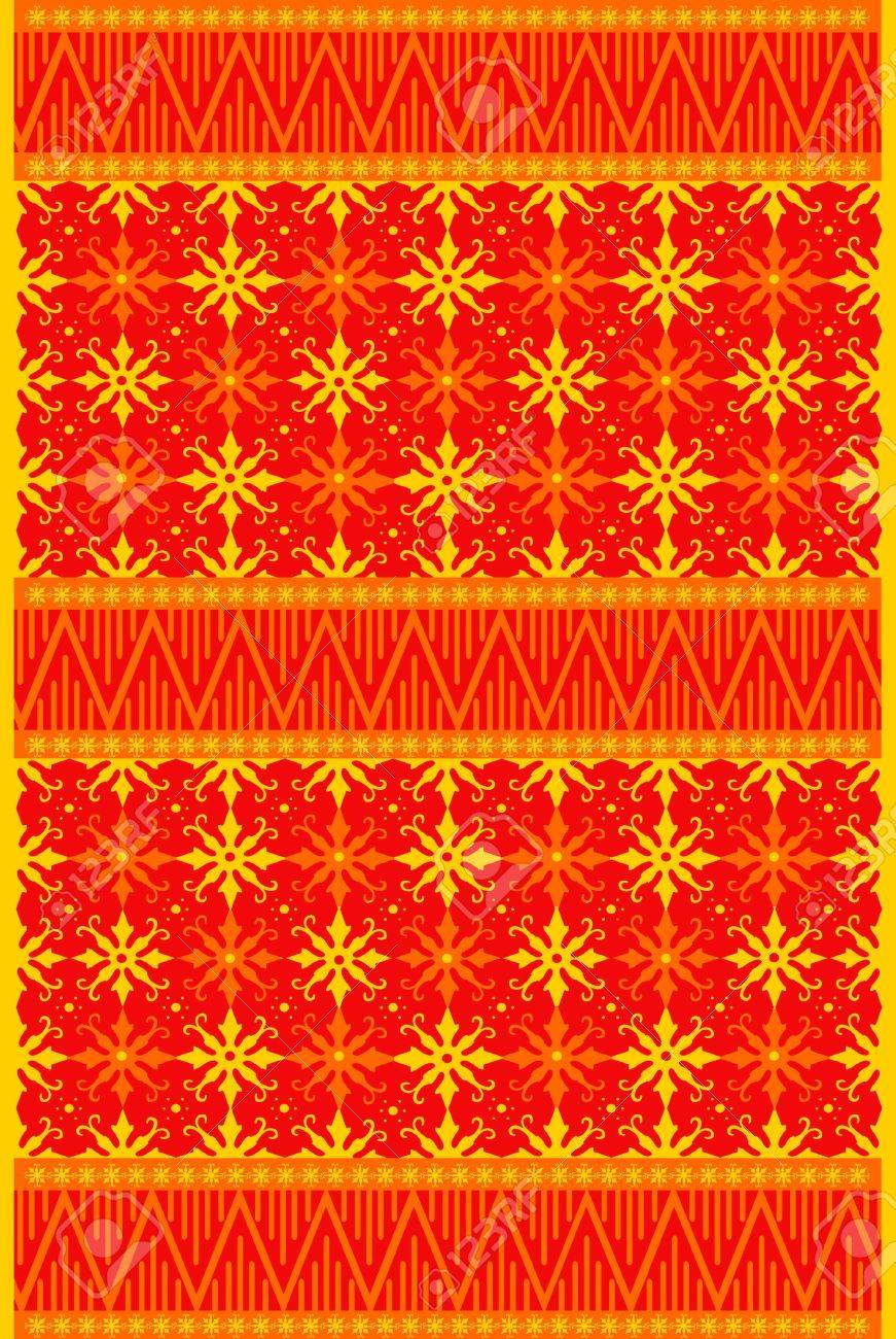 Background Batik Orange - KibrisPDR