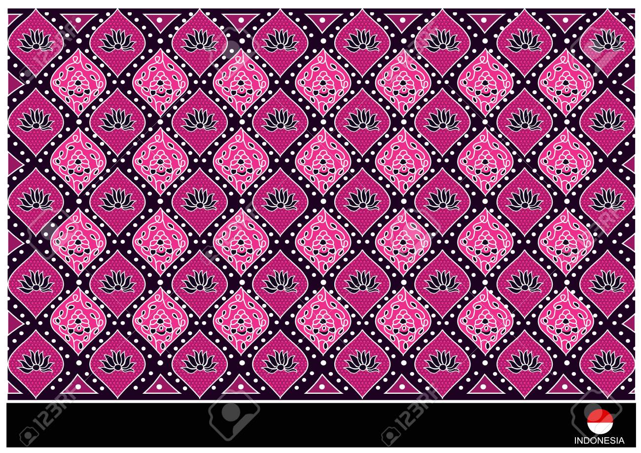 Detail Background Batik Pink Nomer 9