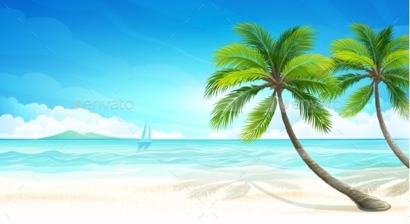 Detail Background Beach Vector Nomer 37